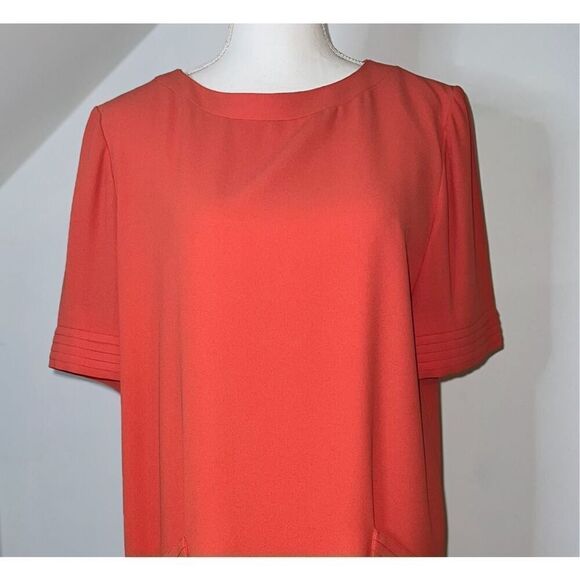 david warren Dresses & Skirts - Vintage Orange MOD Pocket Mini Dress Women’s 8